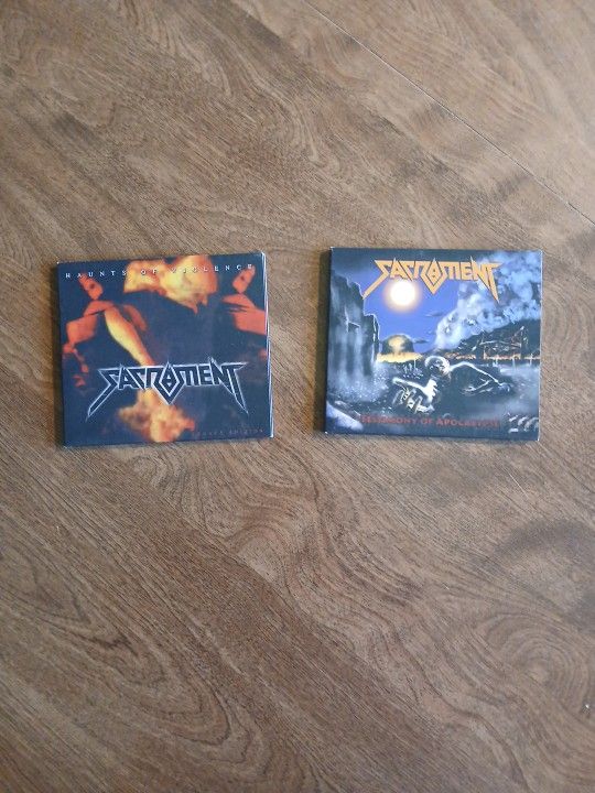 Sacrament 2 Cds For $10 Christian Thrash Metal