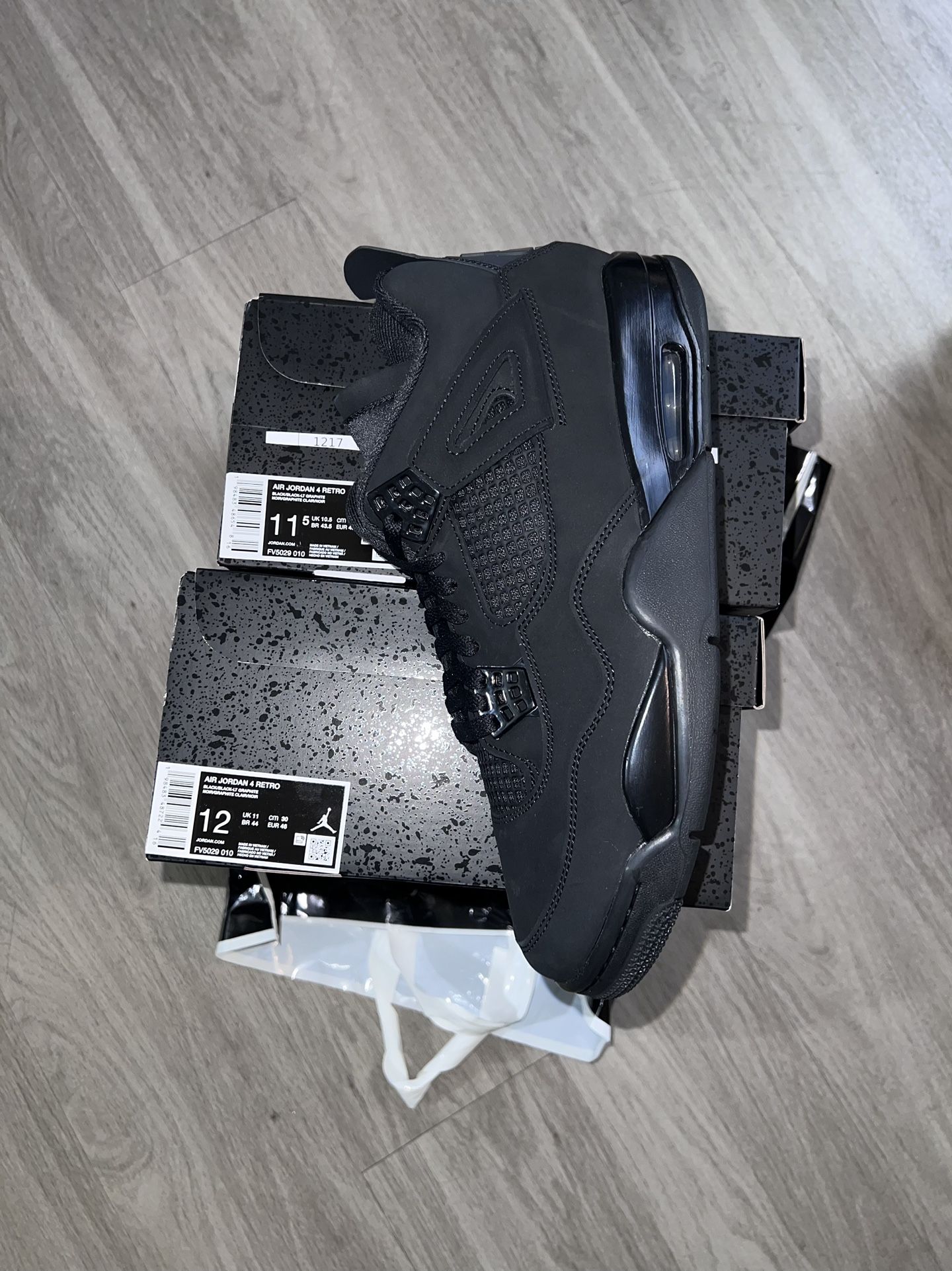 Jordan Retro 4 “Black Cat” 2025 sz 11.5