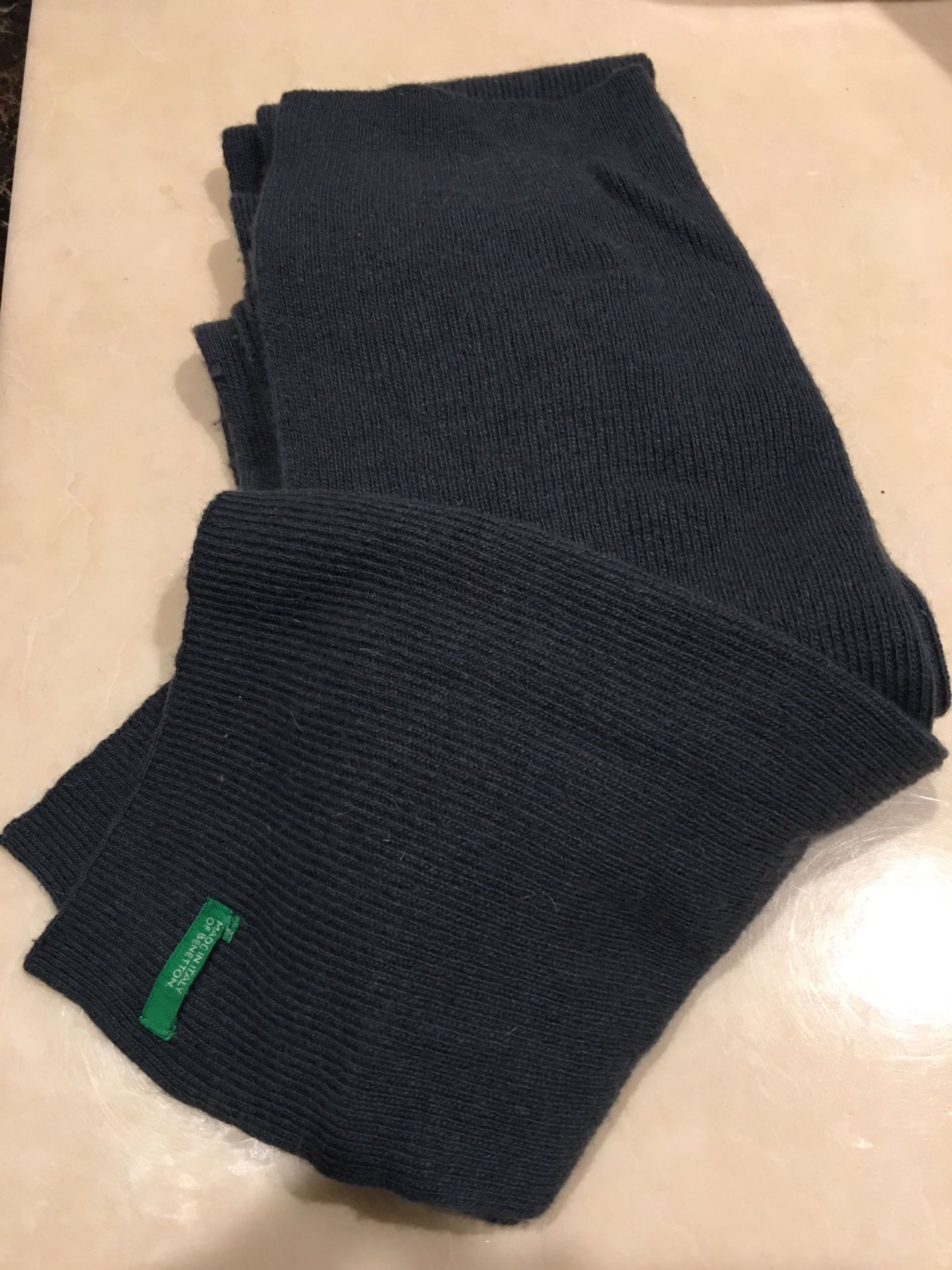 Vintage Benetton Cashmere Scarf Italy Burberry