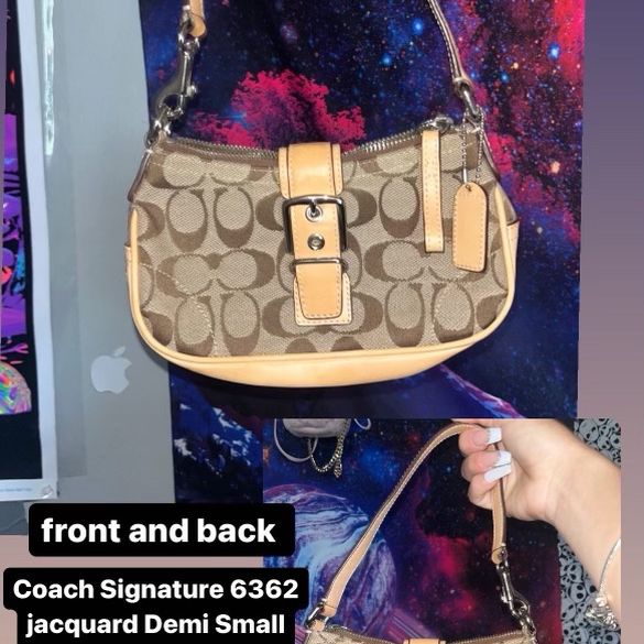 Demi Signature Jacquard Shoulder Bag