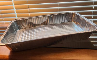 Large Rectangular Aluminum Foil Disposable Pan/Unused