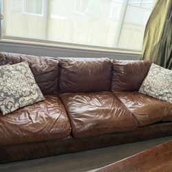 Leather Sofa Brown