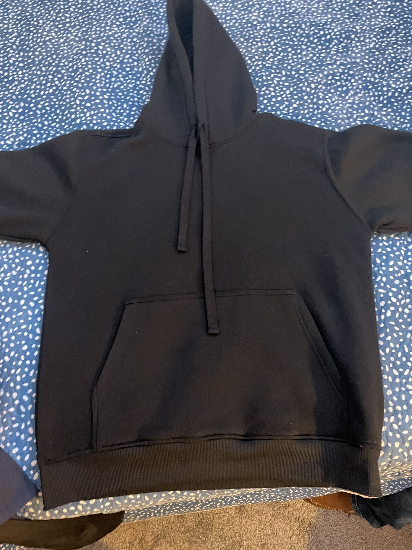 Plain Black Hoodie