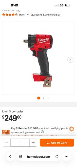 New Milwaukee fuel 1/2 impact