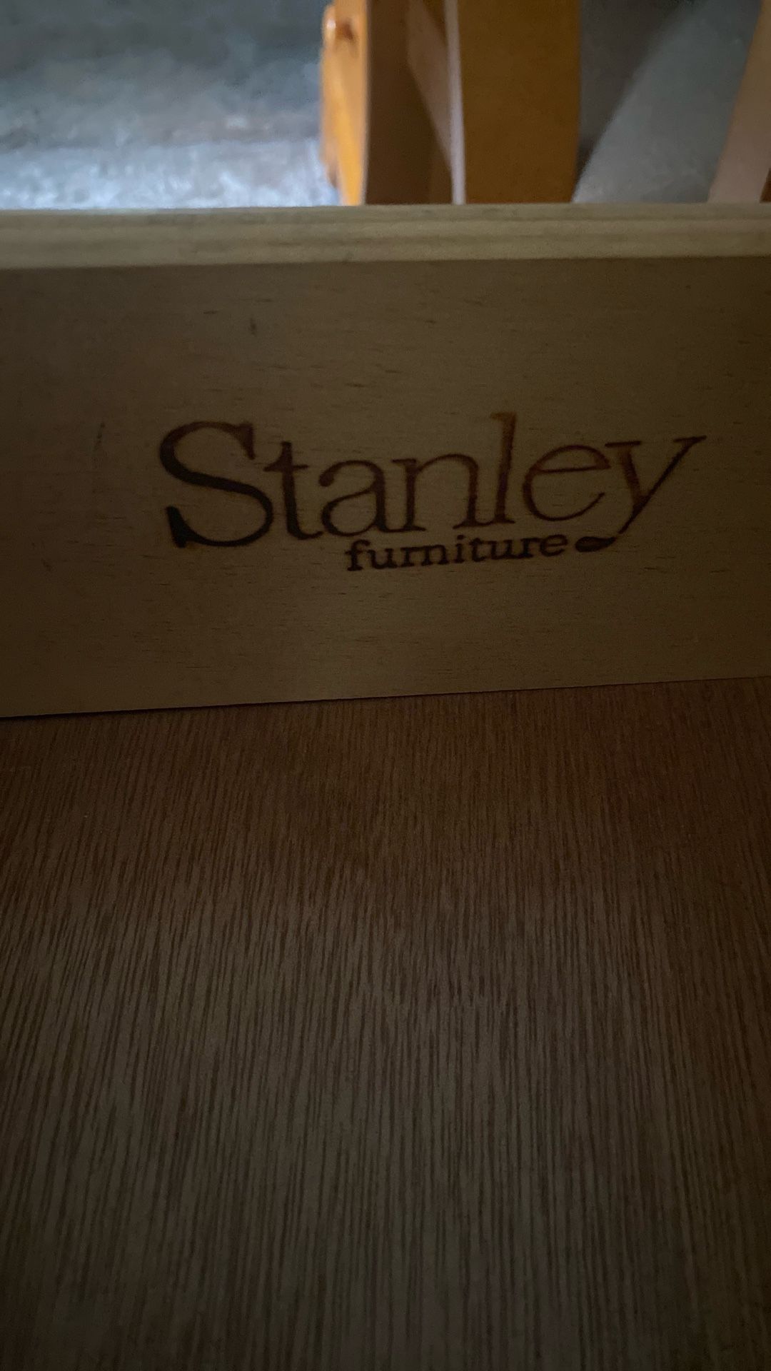 Desk and nightstand