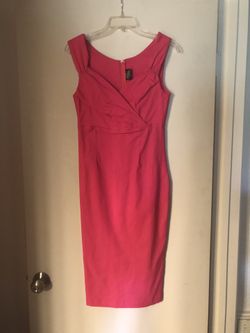 Large pink pinup dress