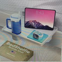 Bed Shelf Bedside Shelf For A Bunkbed, College Dorm, Bedside Table Tray Organizer