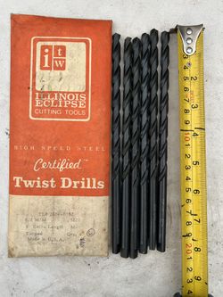 Illinois Eclipse 8.20mm. High Speed Steel Drill Bits(6pcs)
