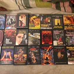 MASSIVE LOT OF HORROR/GIALLO DVDS!!!
