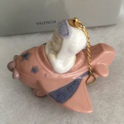 Authentic Lladró Aviator Christmas Ornament