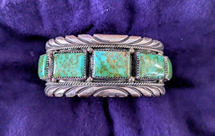 Sterling Turquoise Cuff Bracelet