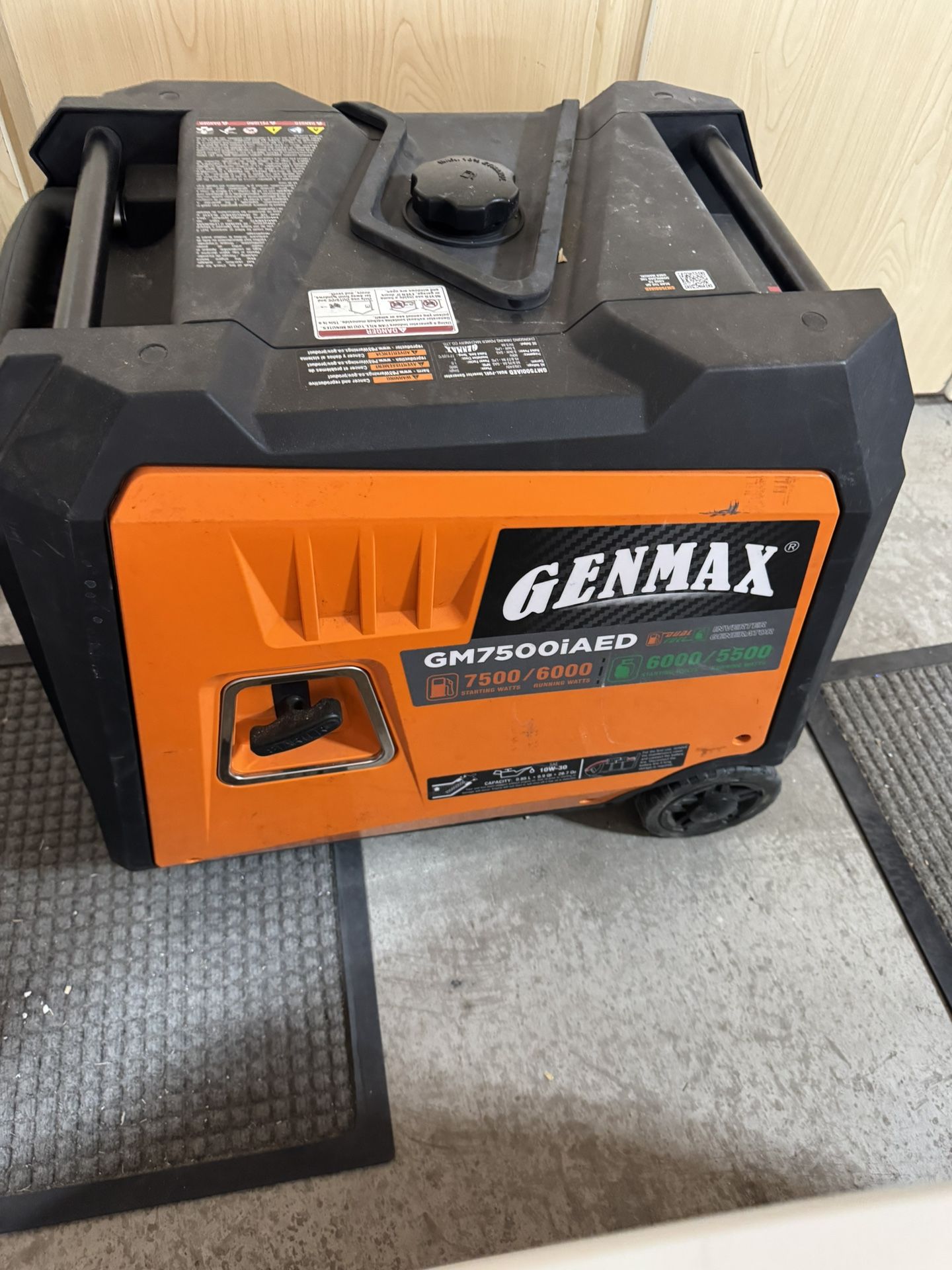 Genmax 7500-Watt Duel Fuel Portable Inverter Generator