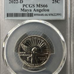 2022-D 25c PCGS MS66 First Strike Maya Angelou