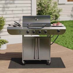 COWSAR Stainless steel 4 -Burner Liquid Grill 1 -Side Burner