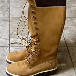 Women Timberland 14” Premium Waterproof Boots - Wheat