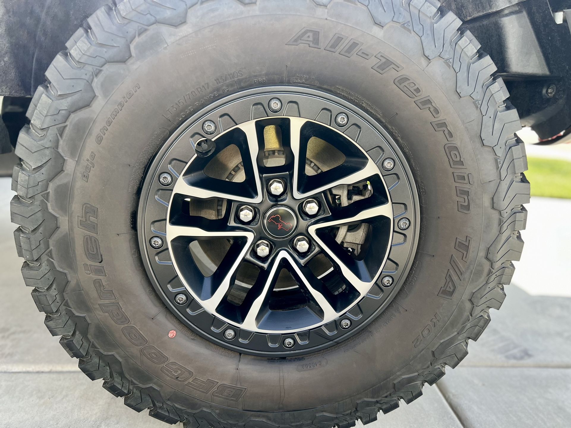 17x8 Xtreme Recon Jeep Wheels (5x127)  With 315/70/17 BFG AT’s