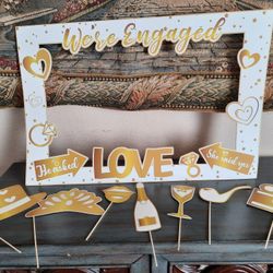 Engagement Photo Props and Sashes
