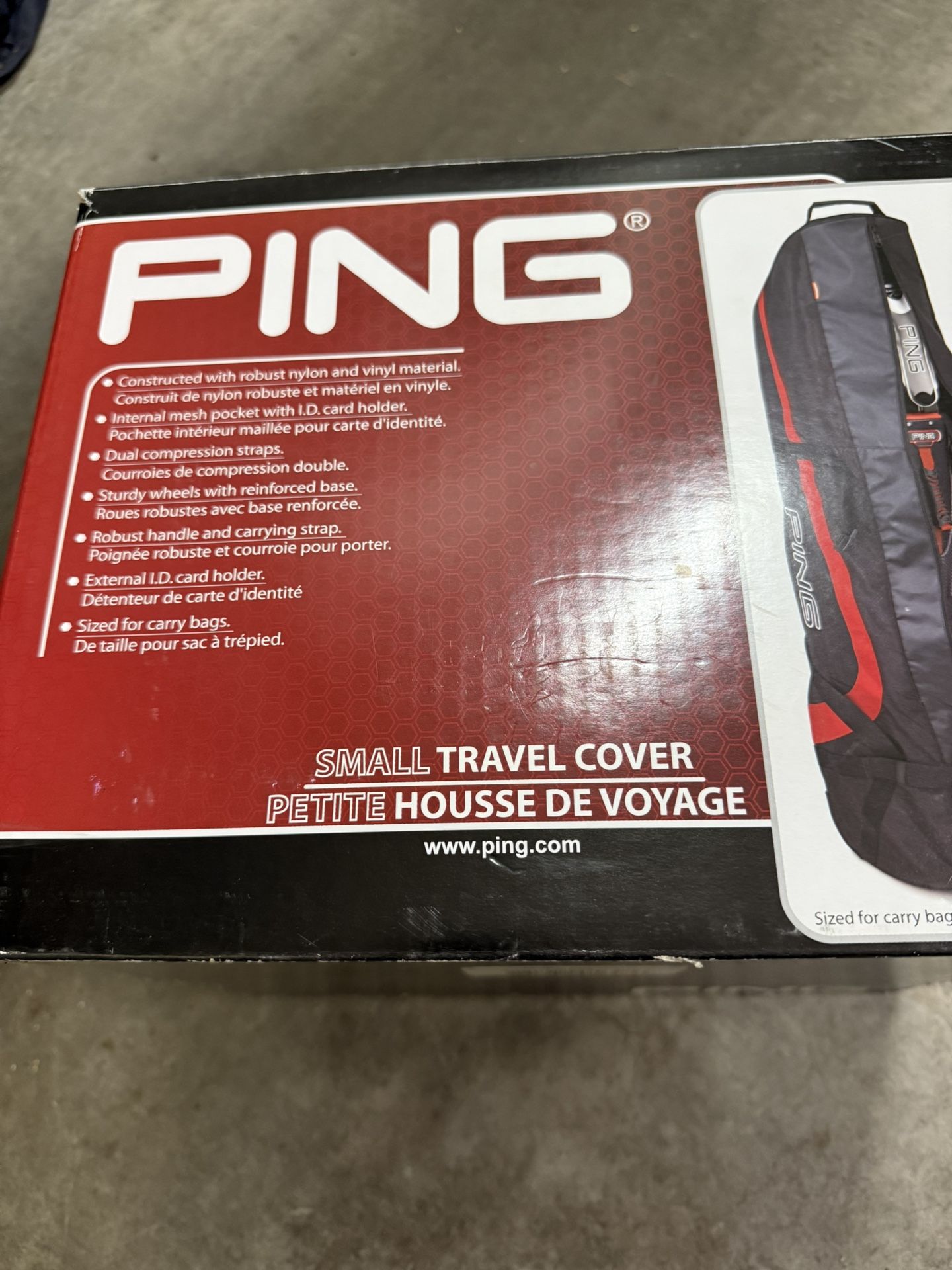 NEW IN BOX!!! PING Small Golf Travel Cover