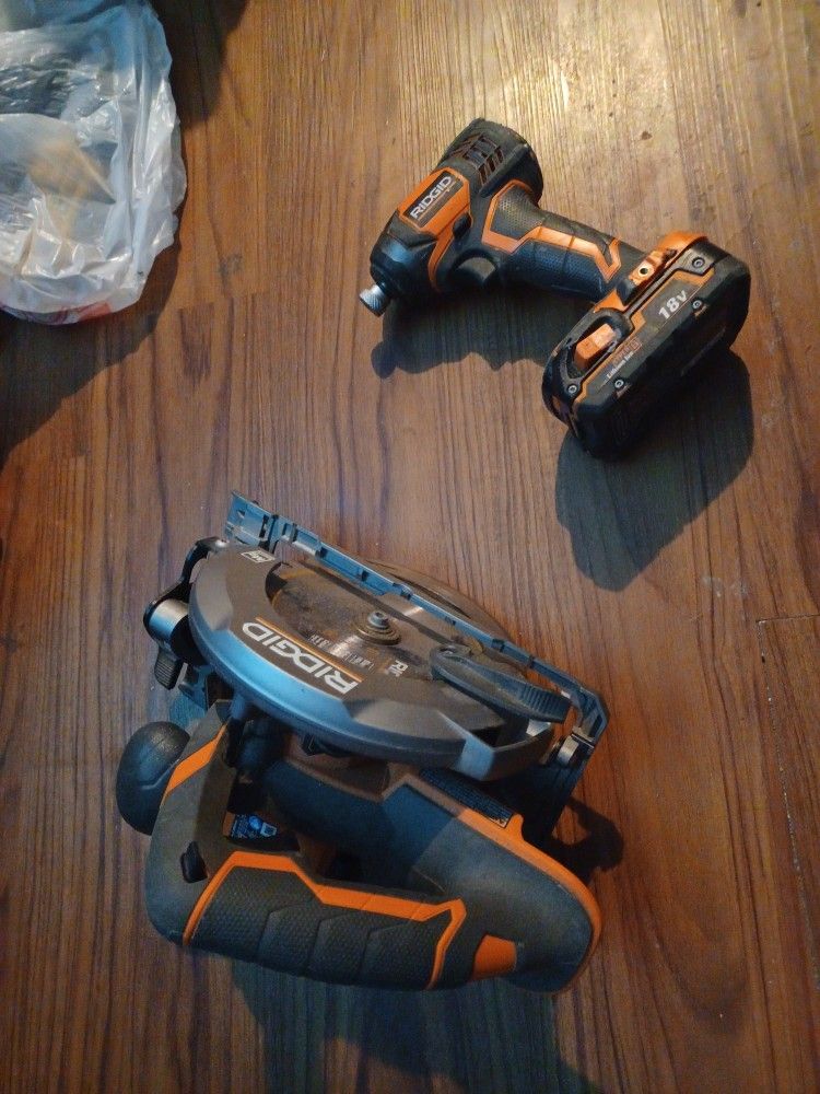 Ridgid 18v Tools Set