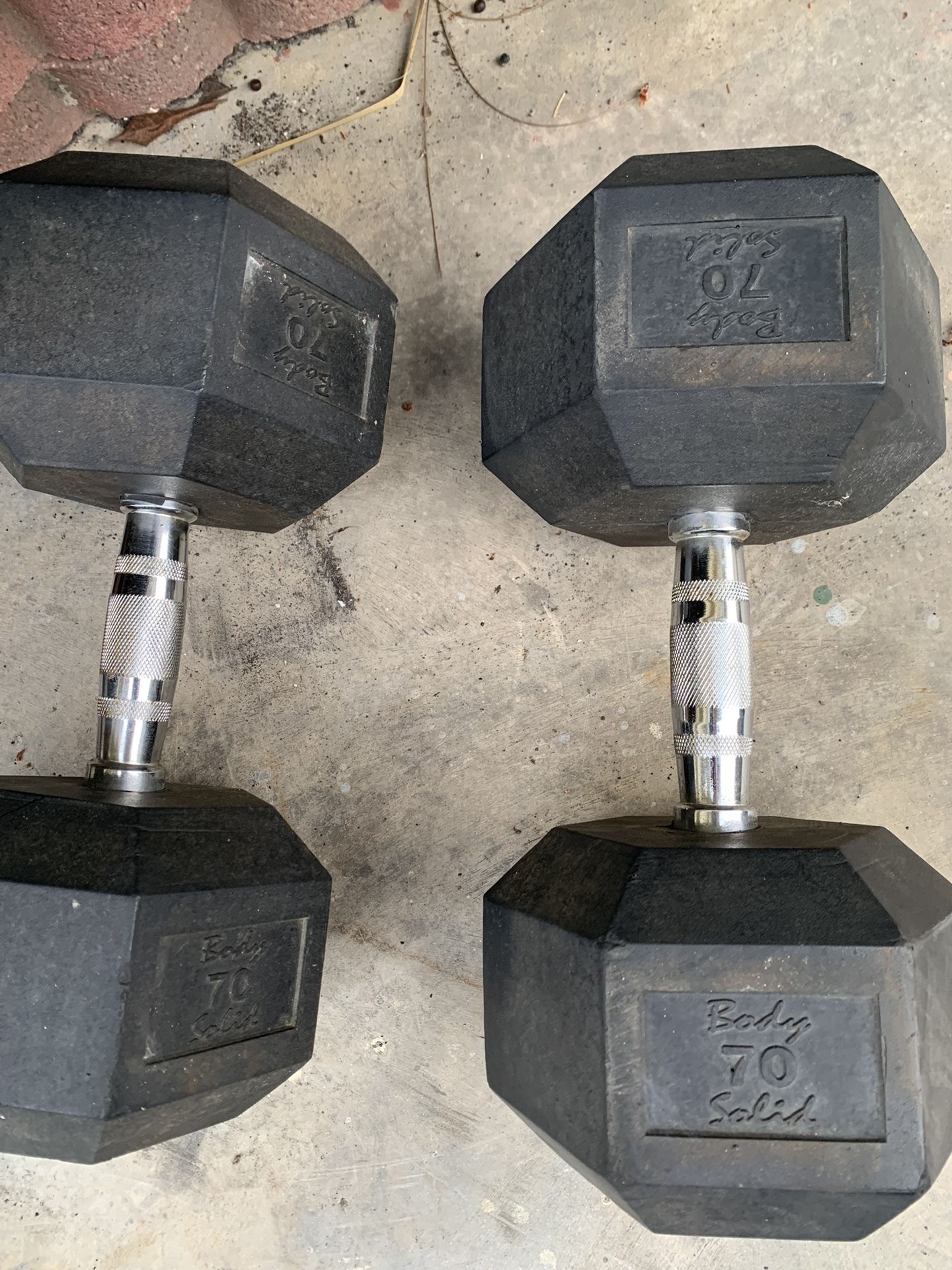 70 Lb Dumbbells 