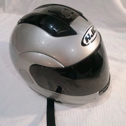 HJC SY-MAX  Helmet Gray with Full Face Size M Good Shape With Box