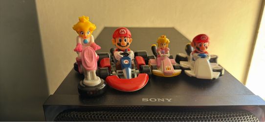 Mario Kart Pull-Back Toy Car Figures Set of 4