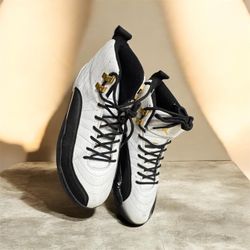 Nike Air Jordan 12 Retro Royalty Taxi – White/Black/Gold
