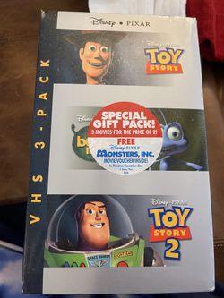 Pixar VHS 3 Pack 