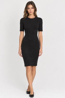 Z supply Black Ribbed Knit  Dress size S