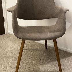Gray Mid Century Modern Chair