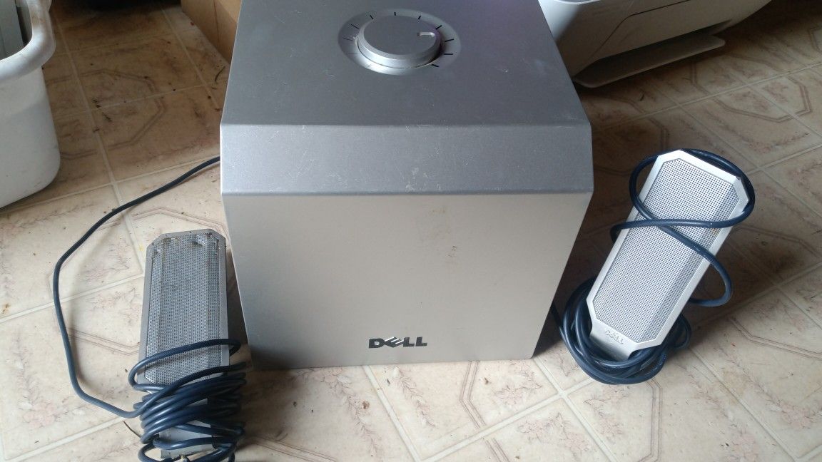 Dell Zylux A525 PC Computer Multimedia Speaker System With Subwoofer -