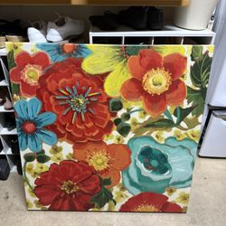 Beautiful Canvas Floral Painting 