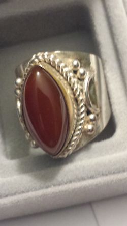Sterling Ring w Large Stone