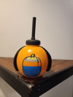 Goofy Pumpkin Straw Cup
