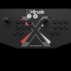 LIKE NEW X-ARCADE TANK DUAL JOY STICK CONTROLLER FOR 2 PEOPLE 