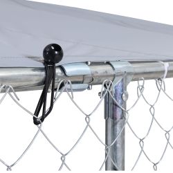 Dog Kennel Outdoor with Waterproof Canopy 181 * 181 *71.65