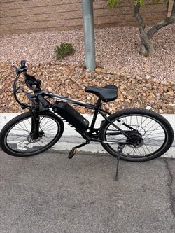 Black Electric Mountain eBike with Battery