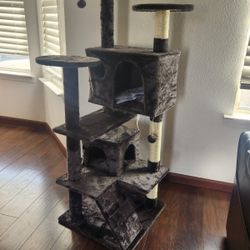 55" cat tree  gray NEW sealed  boxes
