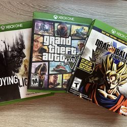 GTA V, Dying Light 1, DB Xenoverse 2 