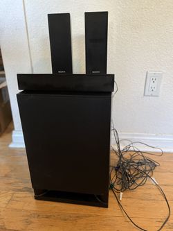 Sony Speaker Entertainment System, Wired, Works Great