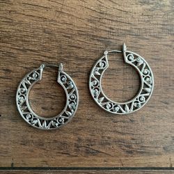 Lucky brand silver hoops