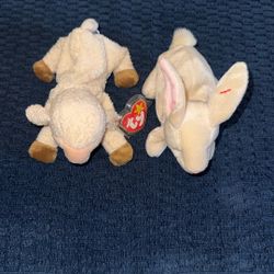 **Beanie Babies** Set Of 2 1999 Ewey & Nibbler 