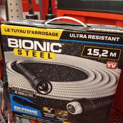 BIONIC STEEL HEAVY DUTY STEEL GARDEN HOSE 50FT
