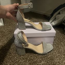 Silver High Heels 