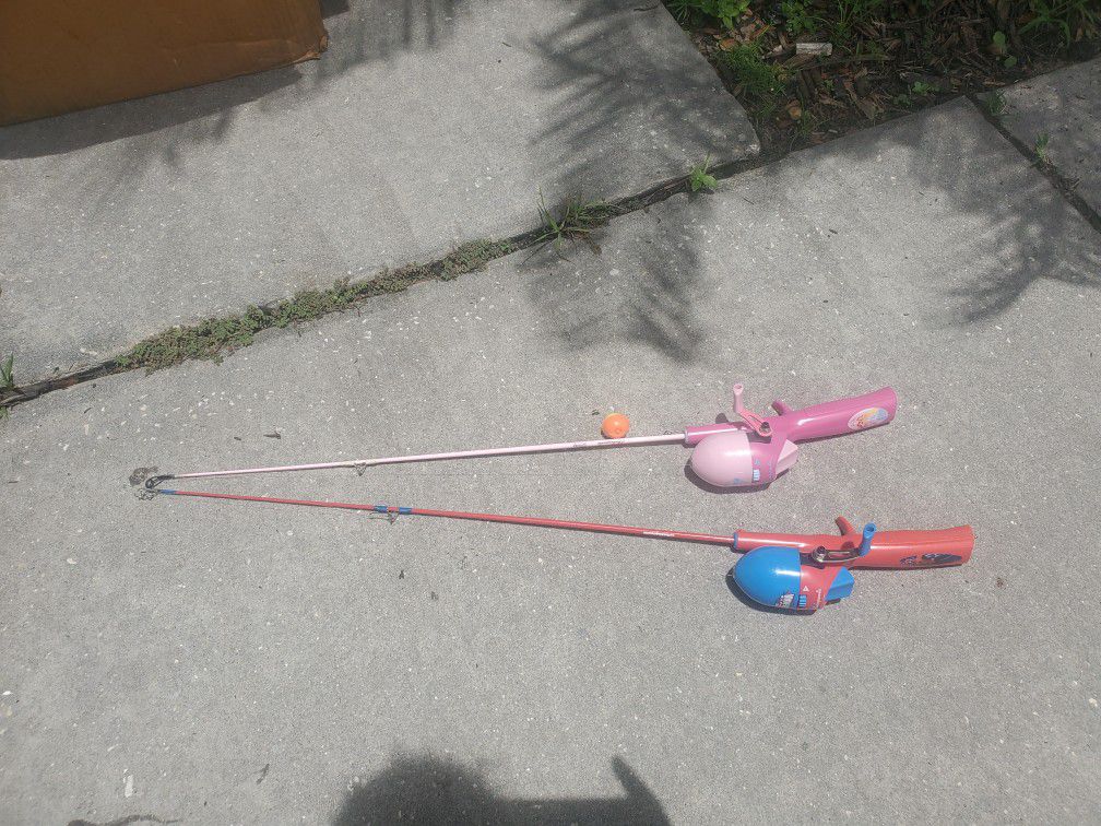 Shakespeare kids fishing poles with free tackle box