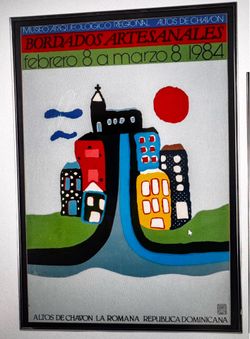 Altos De Chavon Silk Screen Poster Frame