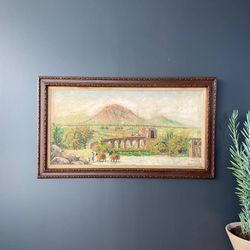 Vintage Landscape Oil Painting, Signed, c.1950's - Delivery Available