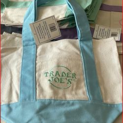 Trade Joes Mini Tote Canvas Bag