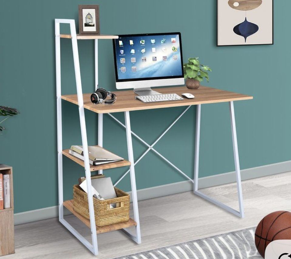 Wade Logan 40 inch Writing Desk w/ Shelves