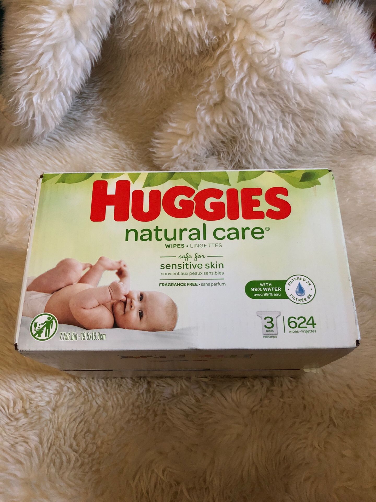 Huggies Natural Care Wipes 624 ct NEW BOX